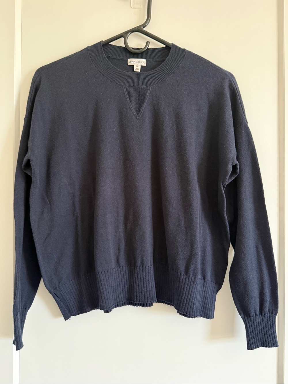 Minnie Rose Navy Crewneck Sweater